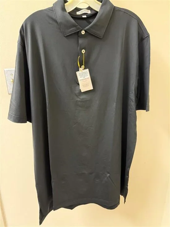 Peter Millar Summer Comfort Polo - Black - XL- NWT - Picture 3 of 6